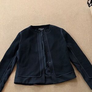 Vince Textured Black Women's Blazer